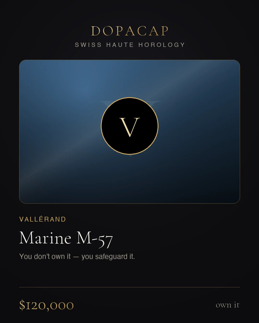 Vallérand Marine M-57 — $120,000